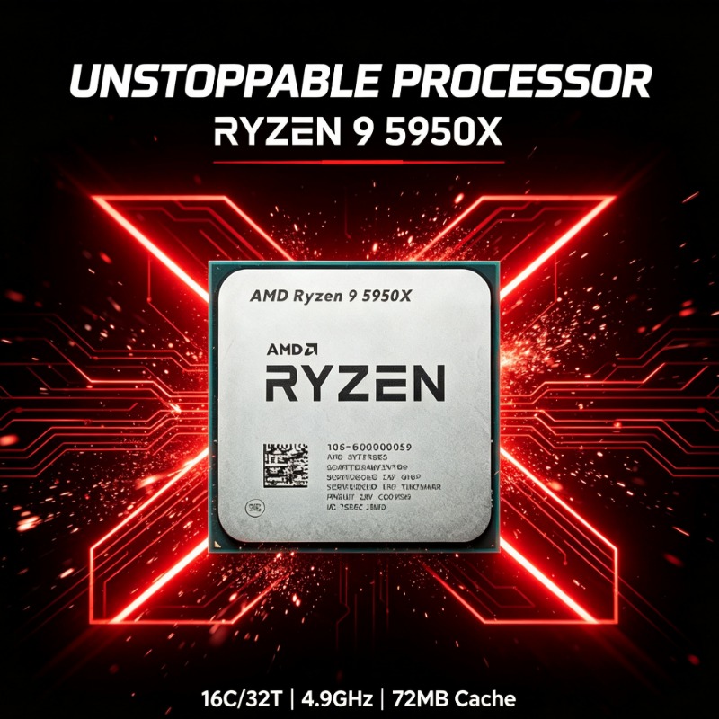 Amd Cpu Ryzen 9 - Componente Desktop CPU AMD R9 5950X