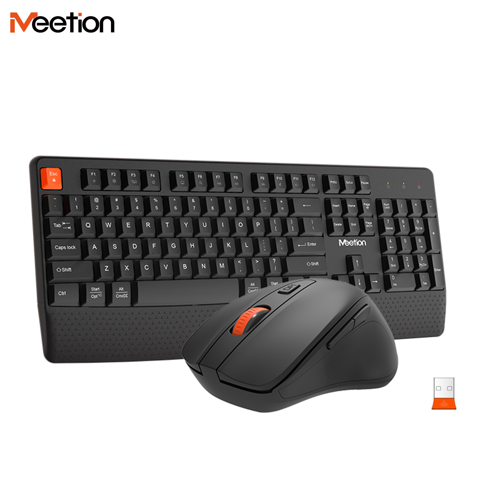 Gaming Keyboard No Noise - Set Tastiera e Mouse Wireless 2.4G