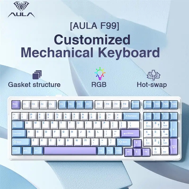 Gaming Keyboard Bundle - Aula F99 Tastiera meccanica da gioco