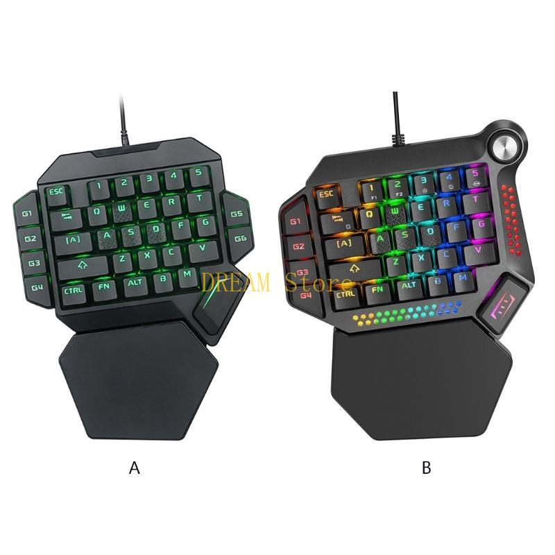 Gaming Keyboard Half - Retroilluminazione luminosa RGB a mano per
