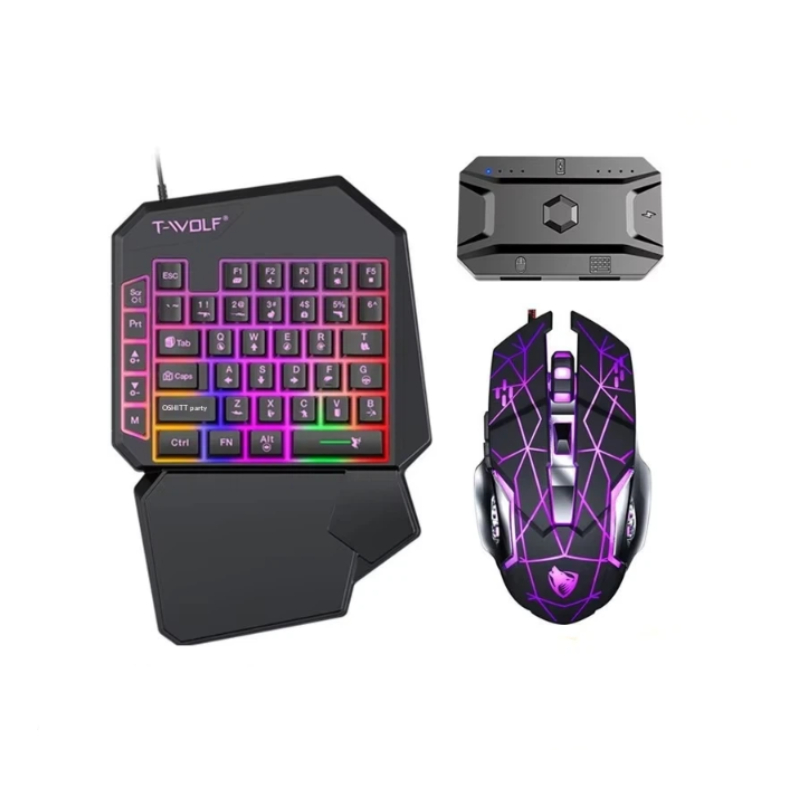 Gaming Keyboard Half - T-Wolf Tf950 5 in 1 Set