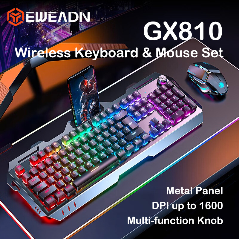 Gaming Keyboard Mouse And Headset Combo - EWEADN GX810 Combo tastiera e mouse