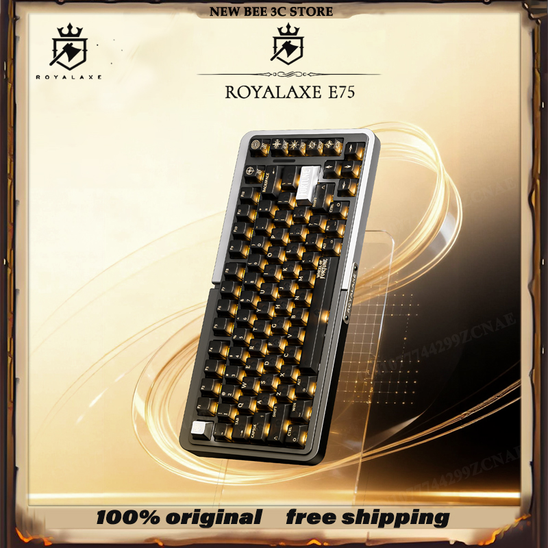 Gaming Keyboard Hall Effect Switches - Royalaxe E75 HE Guscio in alluminio