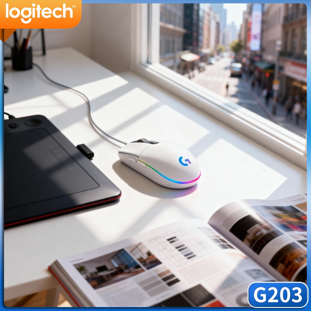 Logitech Mouse G203 - Mouse da Gaming Cablato Logitech G203