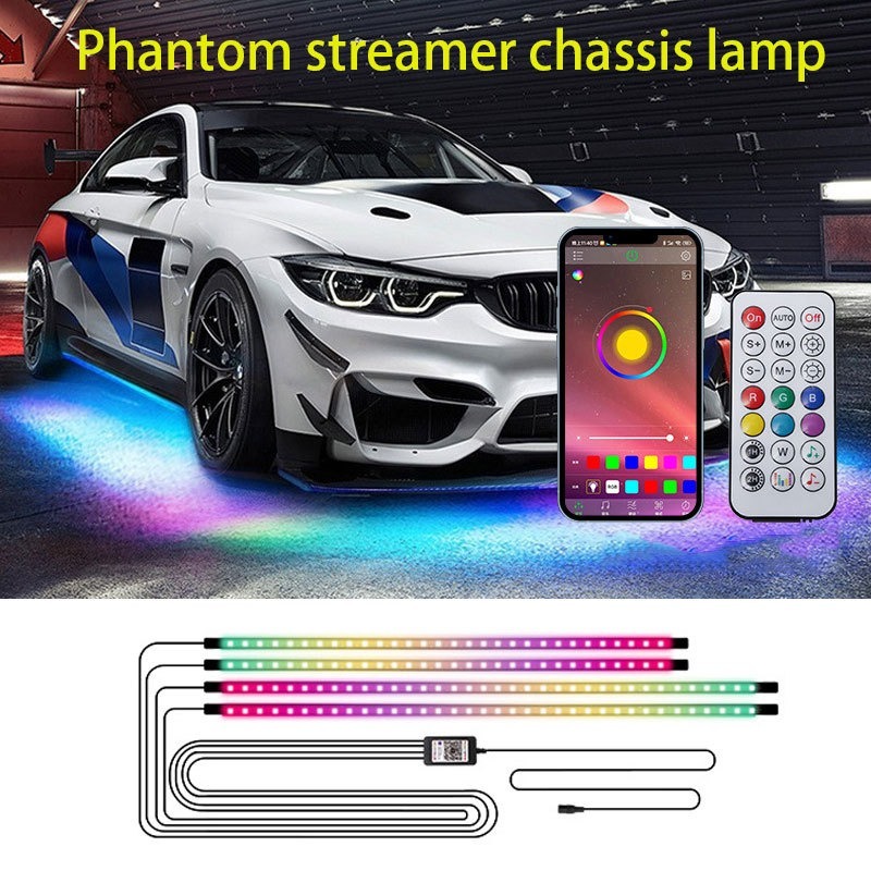 Rgb Underglow Strip - 4in1 Auto Flessibile Underglow Luce di