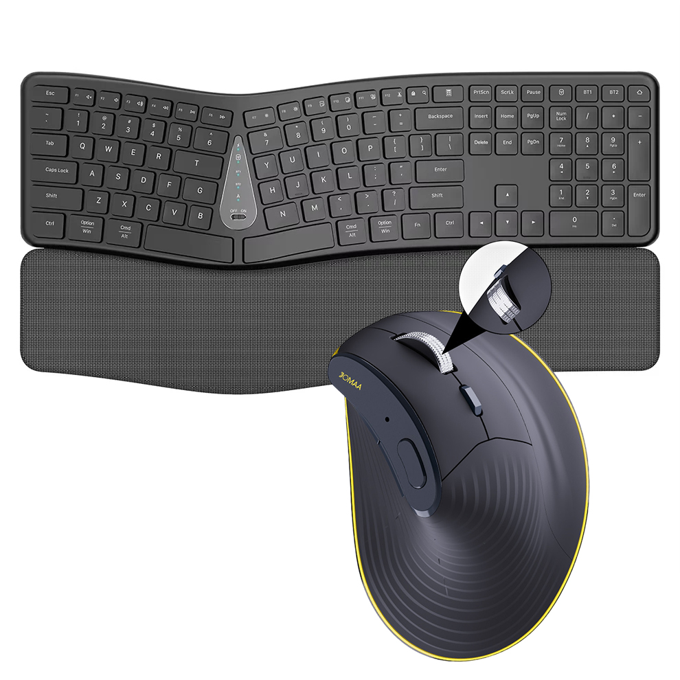 Gaming Keyboard Mouse And Headset Combo - Combinazione tastiera e mouse wireless 2.4G,