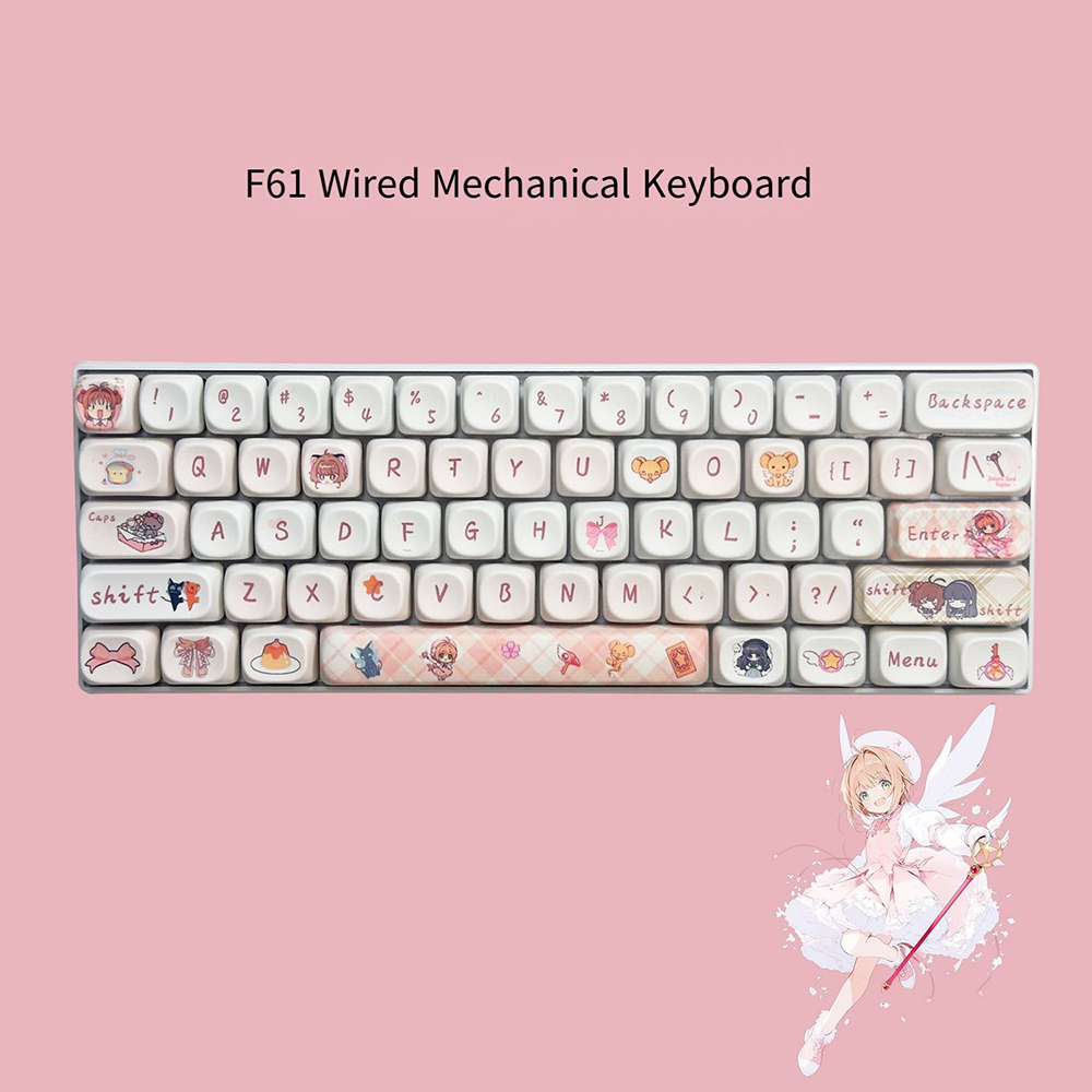 Keyboard Gaming Blue Switch - Tastiera Meccanica Cardcaptor Sakura 61 Tasti,