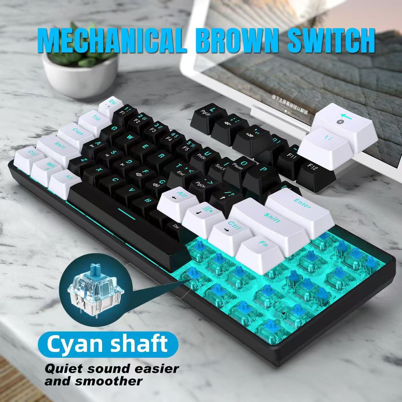 Tastiera meccanica al 60%, tas - Keyboard Gaming Blue Switch recensione e prezzo