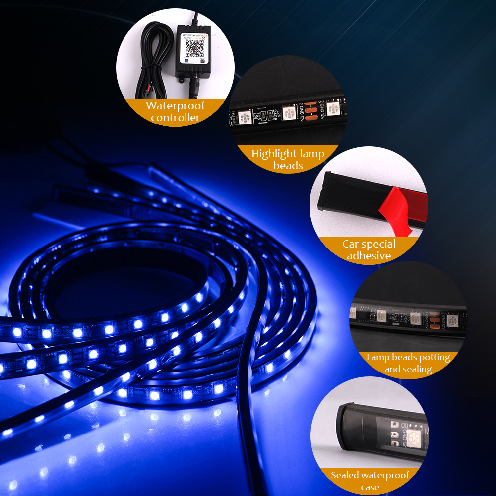 Neon LED RGB Car Underglow Bot - Rgb Underglow Strip recensione e prezzo