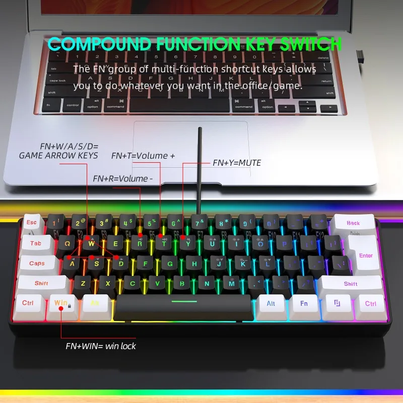 Kit Combo Tastiera e Mouse 60% - Gaming Keyboard Mouse And Headset Combo recensione e prezzo