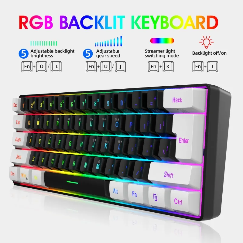Kit Combo Tastiera e Mouse 60% - Gaming Keyboard Mouse And Headset Combo recensione e prezzo