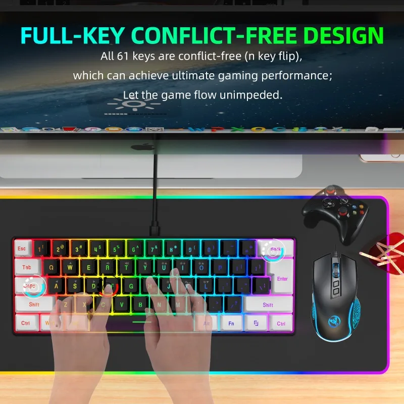 Kit Combo Tastiera e Mouse 60% - Gaming Keyboard Mouse And Headset Combo recensione e prezzo