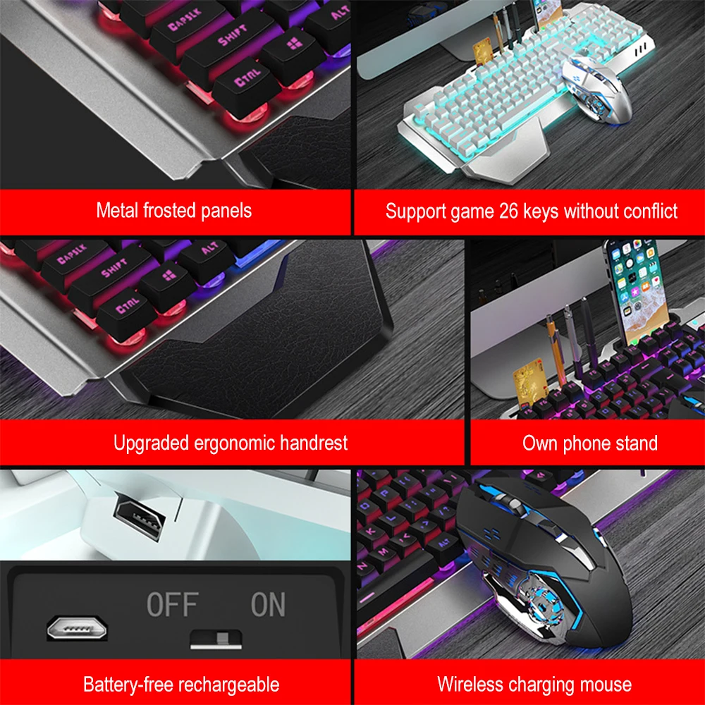 K680 ricaricabile 2.4G wireles - Gaming Keyboard Mouse And Headset Combo recensione e prezzo