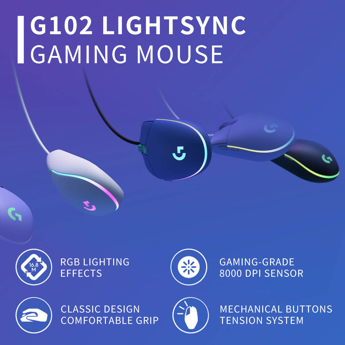 Mouse Logitech G203 Prodigy Or - Logitech Mouse G203 recensione e prezzo