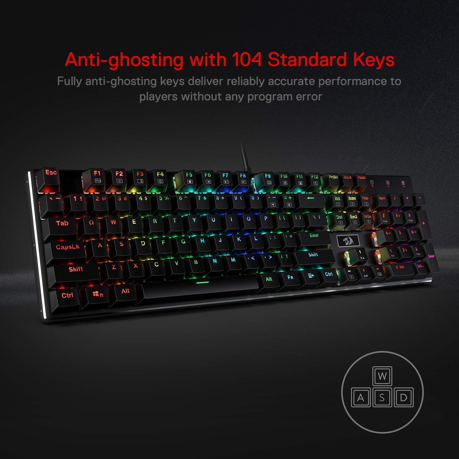 Redragon K556 RGB LED retroill - Gaming Keyboard No Noise recensione e prezzo