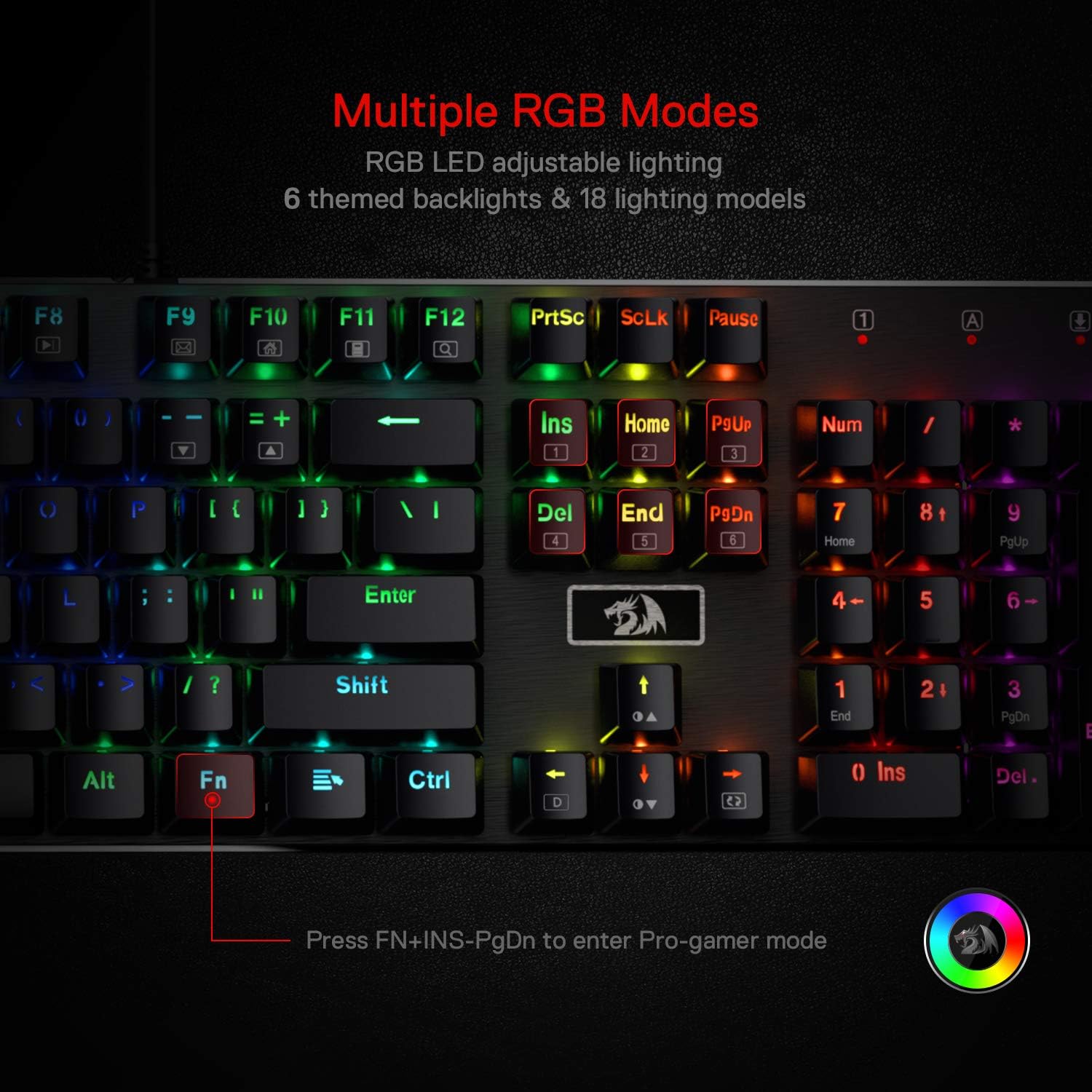 Redragon K556 RGB LED retroill - Gaming Keyboard No Noise recensione e prezzo