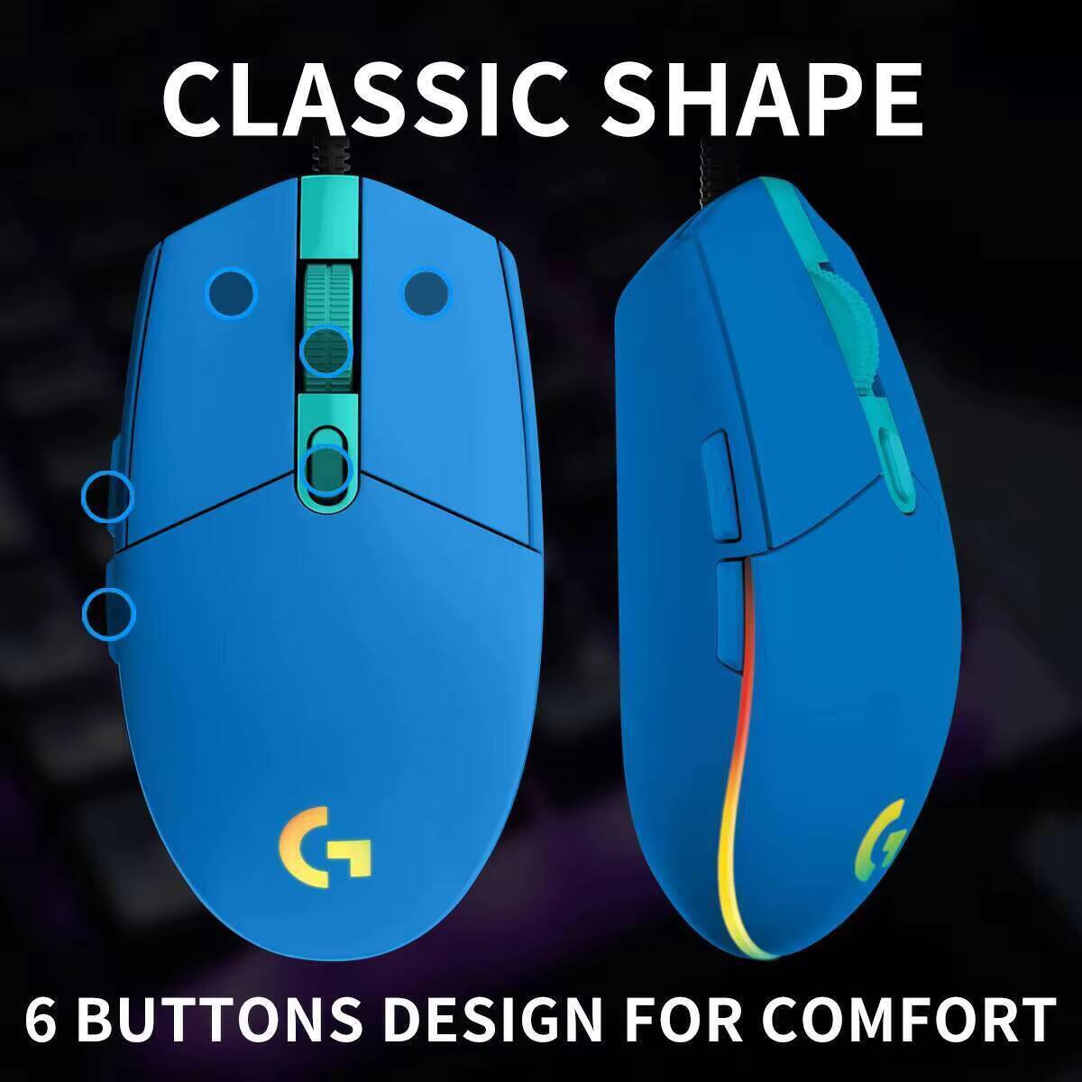 Mouse da Gaming Cablato Logite - Logitech Mouse G203 recensione e prezzo