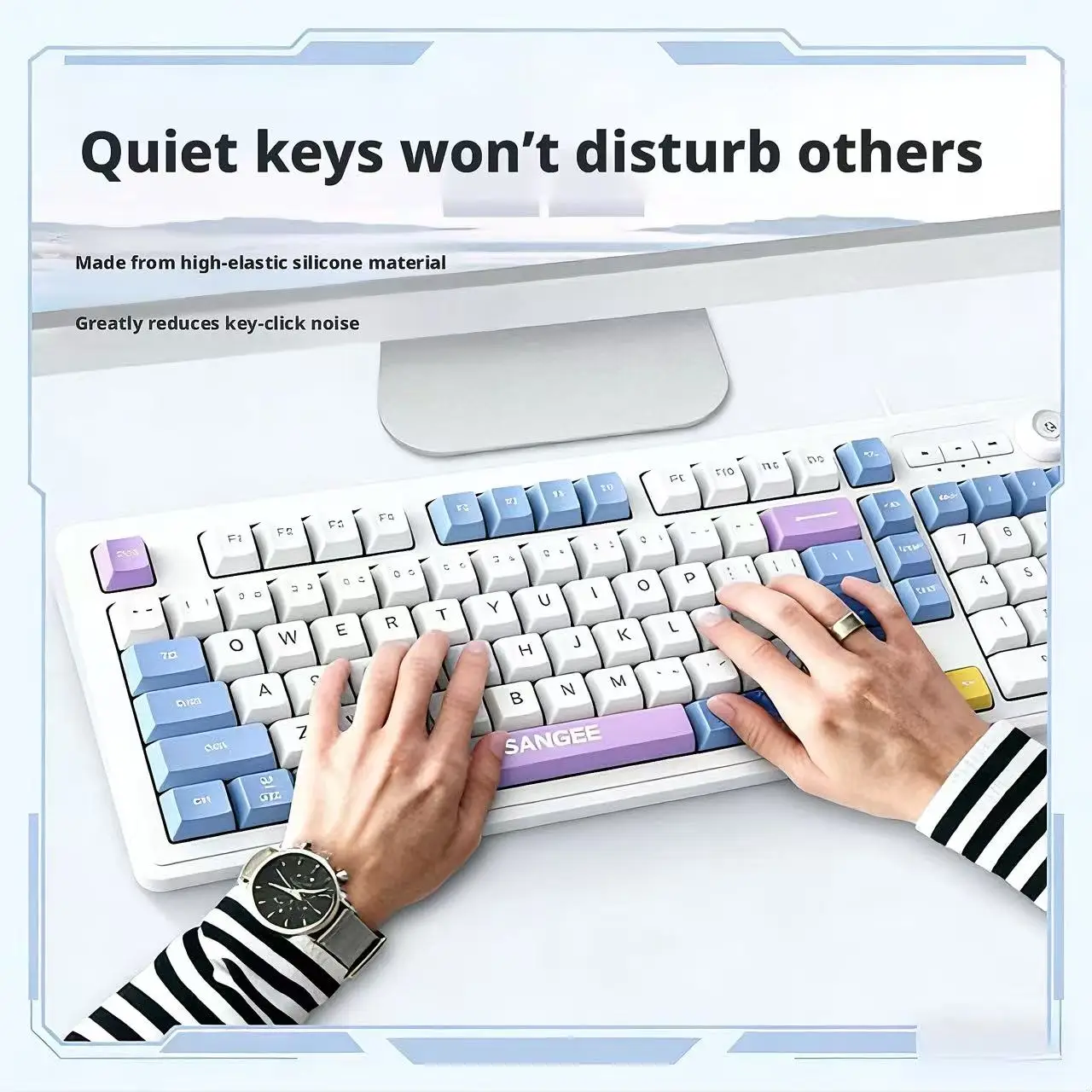 Tastiera Cablata 98 Tasti con  - Gaming Keyboard No Noise recensione e prezzo
