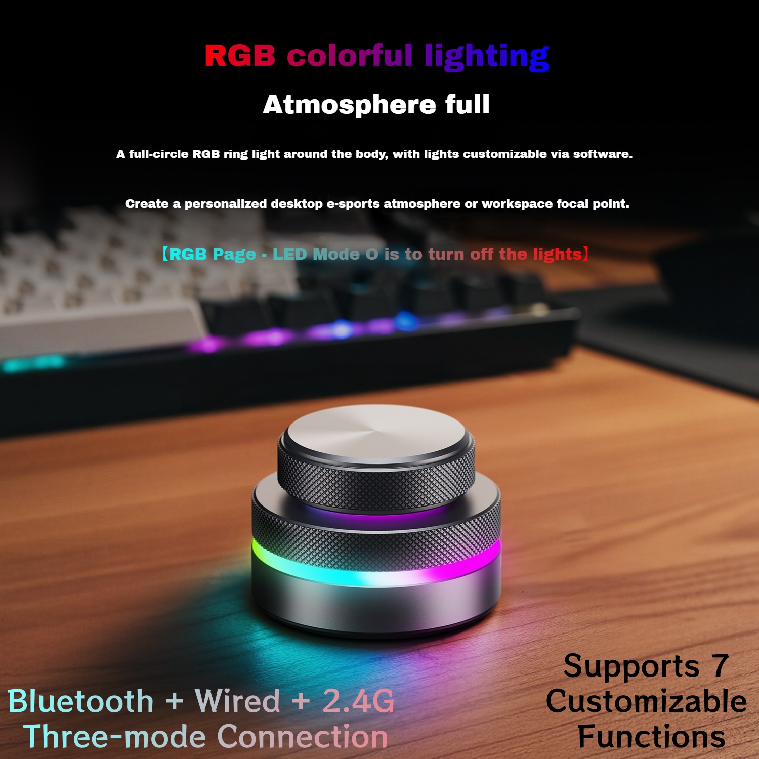Tastiera RGB a doppia manopola - Gaming Keyboard Wireless recensione e prezzo