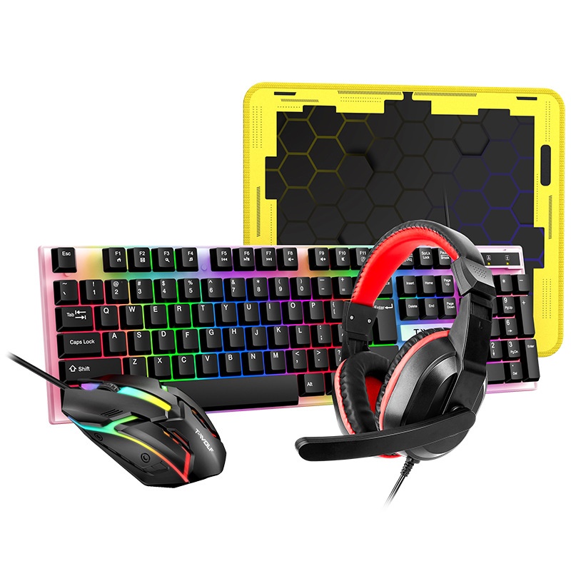 Combo Gaming 4 in 1 con Layout - Gaming Keyboard Mouse And Headset Combo recensione e prezzo