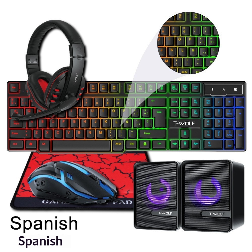 Combo Gaming 4 in 1 con Layout - Gaming Keyboard Mouse And Headset Combo recensione e prezzo