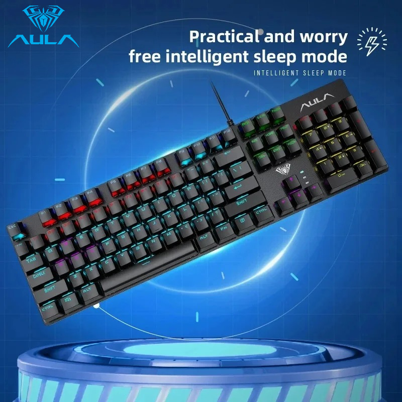 Tastiera da Gaming Cablata AUL - Keyboard Gaming Blue Switch recensione e prezzo