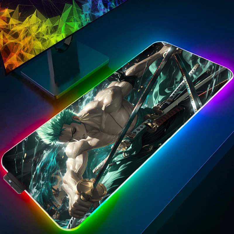 ONE PIECE Zoro Mouse Pad RGB A - Gaming Keyboard He recensione e prezzo