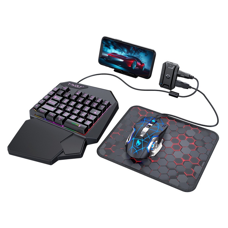 T-Wolf Tf950 5 in 1 Set Tastie - Gaming Keyboard Half recensione e prezzo