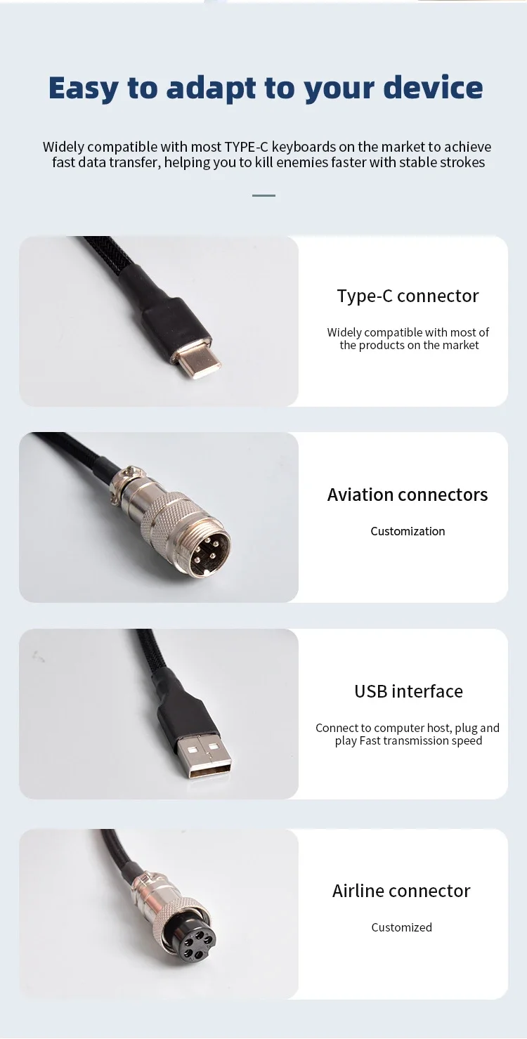 Cavo USB Type-C a spirale per  - Gaming Keyboard Extension recensione e prezzo