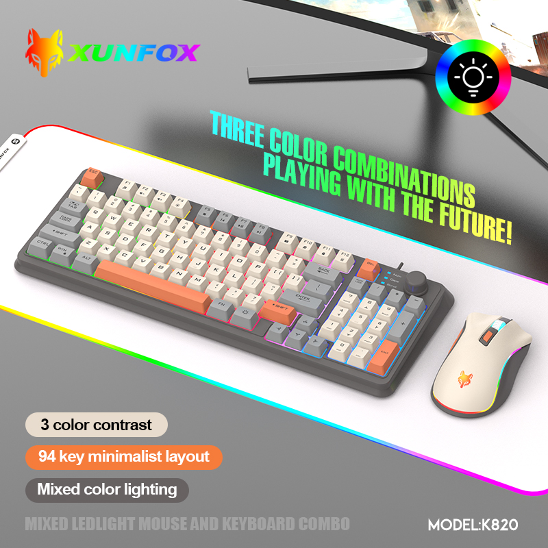 K820 Tastiera da gioco cablata - Gaming Keyboard Mouse And Headset Combo recensione e prezzo
