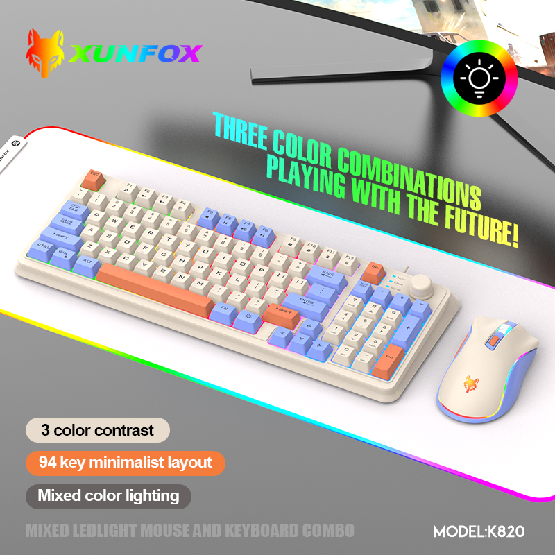 K820 Tastiera da gioco cablata - Gaming Keyboard Mouse And Headset Combo recensione e prezzo