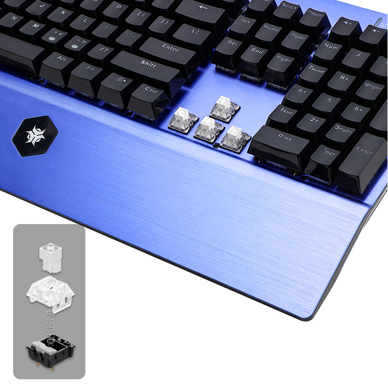 HEXGEARS GK739 Tastiera da gio - Keyboard Gaming Blue Switch recensione e prezzo