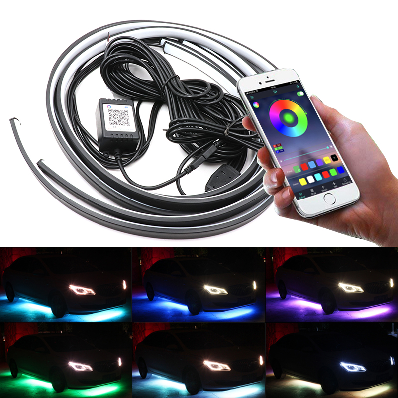 Niscarda 4PCS 12V IP65 App Con - Rgb Underglow Strip recensione e prezzo