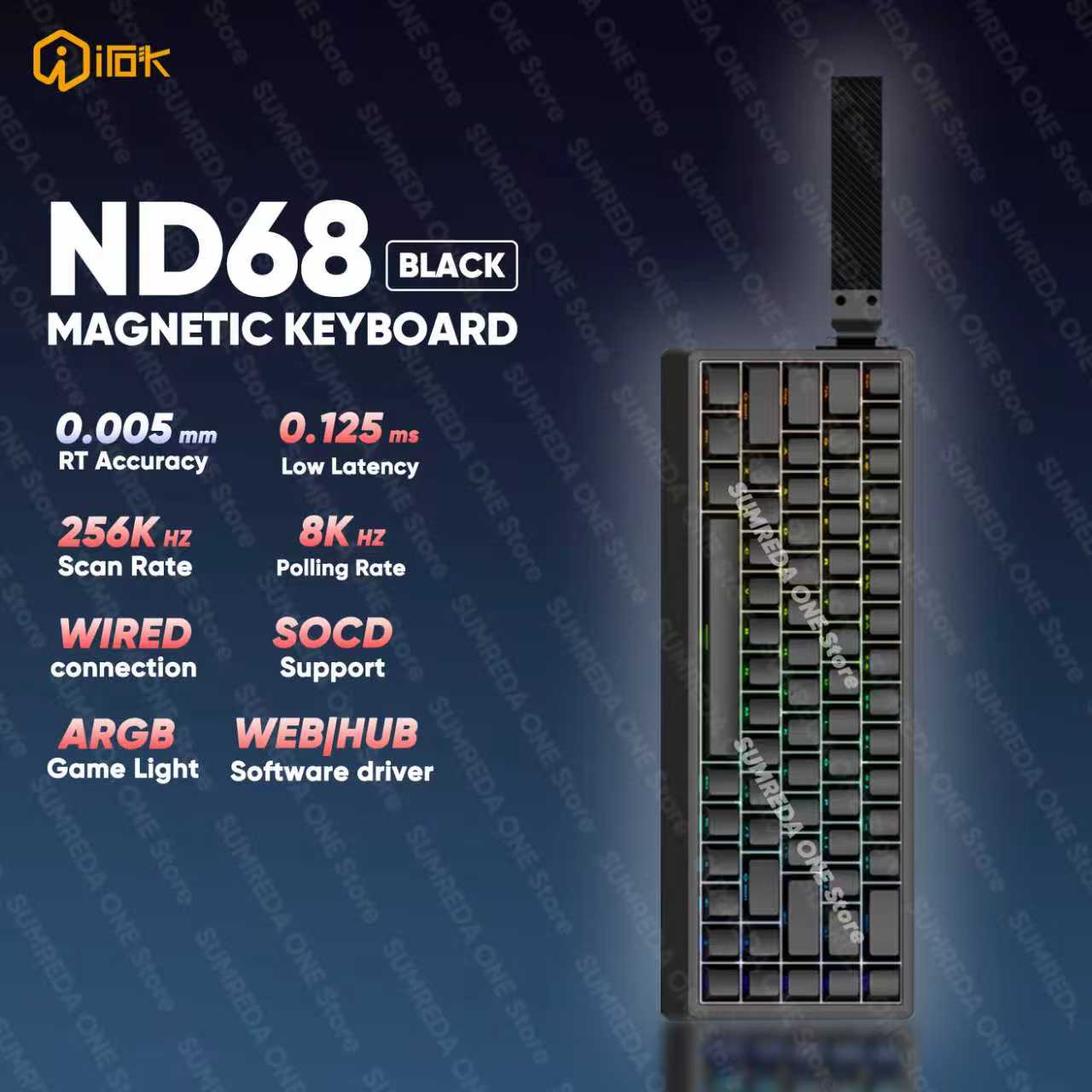 IROK ND68 ND68Pro Effetto Hall - Gaming Keyboard Hall Effect Switches recensione e prezzo